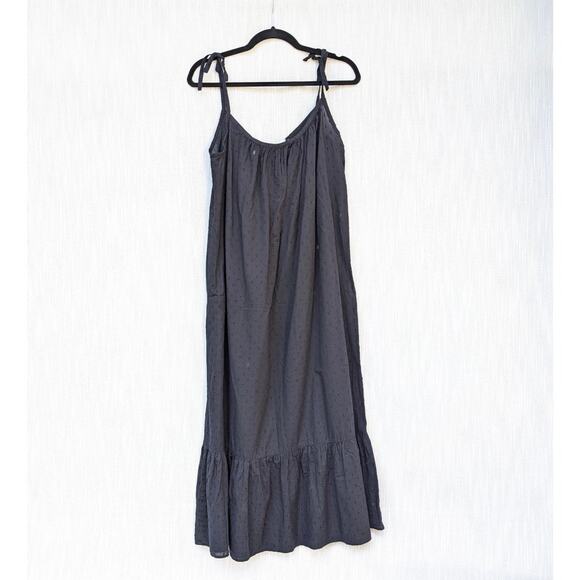 Emerson Fry India Midi Sundress in Black Swiss Dot Organic, size XS-S - Picture 3 of 8